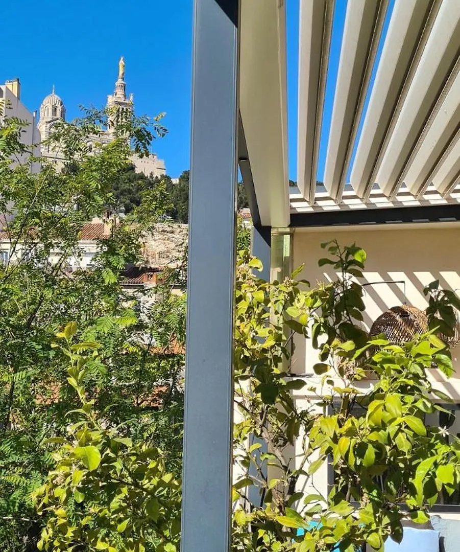 Apartament Le Cocon De Chris - Petit Bijou Au Calme Avec Vue Notre-Dame De La Garde Marsylia